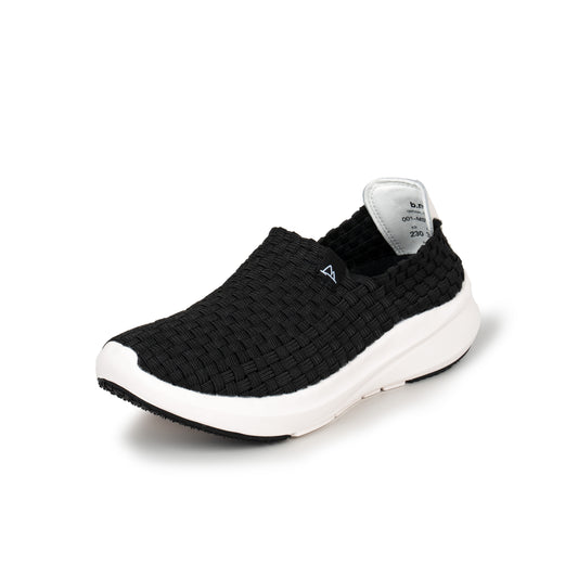 Bluemountain Woven Shoes – Ultra Light Travel Slip-On (Black)