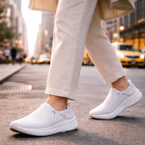 Woven Slip-On — White