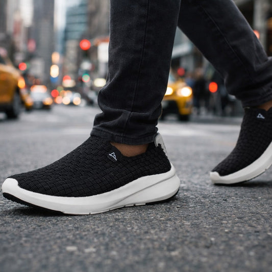 Woven Slip-On — Black